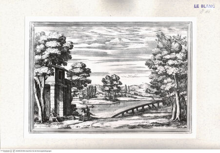 Vorderseite von Istituto Nazionale per la Grafica [http://creativecommons.org/publicdomain/mark/1.0/] Il Greco in Troia, festa teatrale rappresentata in Firenze ...9. Akt, 21.-22. Szene: "Albergo pastorale con ara vicina al fiume. Spunta il sole. Anchise applicato a rustico esercizio assiso da un lato. Poco lontani da lui dormono i tre figliolini. Per l'argine del fiume vien'Elena a cavallo vestita da guerriero con elmo e visiera. Quando è dirimpetto ad Anchise alzata la visiera parla" - , bh498228. Foto.