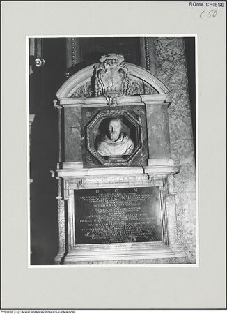 Vorderseite von Sopr. BAS ROMA [https://www.deutsche-digitale-bibliothek.de/content/lizenzen/rv-ez/] Grabmal für Fulgenzio Petrelli - , bh498382_recto. Foto.