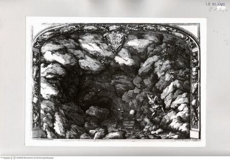 Vorderseite von Istituto Nazionale per la Grafica [http://creativecommons.org/publicdomain/mark/1.0/] La Caduta del Regno dell'Amazzoni1. Akt, 1. Szene: Grotte. Artide versucht hinauszuklettern. - , bh498385. Foto.