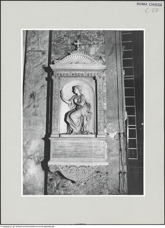 Vorderseite von Sopr. BAS ROMA [https://www.deutsche-digitale-bibliothek.de/content/lizenzen/rv-ez/] Grabmal für Adelaide Bini - , bh498390_recto. Foto.