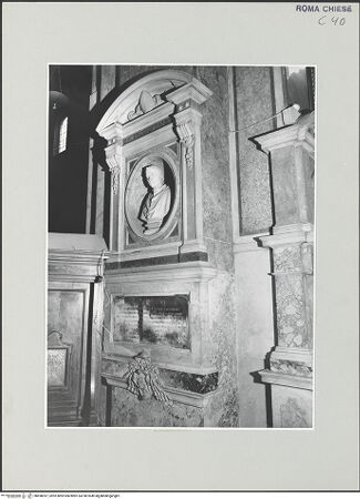 Vorderseite von Sopr. BAS ROMA [https://www.deutsche-digitale-bibliothek.de/content/lizenzen/rv-ez/] Grabmal für Kardinal Maria Martinelli - , bh498397_recto. Foto.