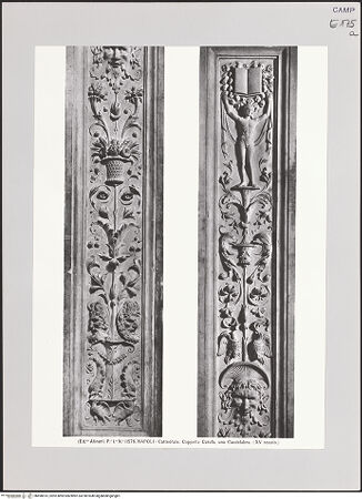 Vorderseite von Alinari [https://www.deutsche-digitale-bibliothek.de/content/lizenzen/rv-ez/] Dekoration der WändeWandpfeiler - Wandpfeiler 6, Gesamtansicht (Lisene über dem Treppengeländer), bh498515_recto. Foto.