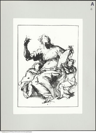 Vorderseite von Bibliotheca Hertziana [https://www.deutsche-digitale-bibliothek.de/content/lizenzen/rv-fz/] Sibylle mit zwei Putti - , bh498789_recto. Foto.