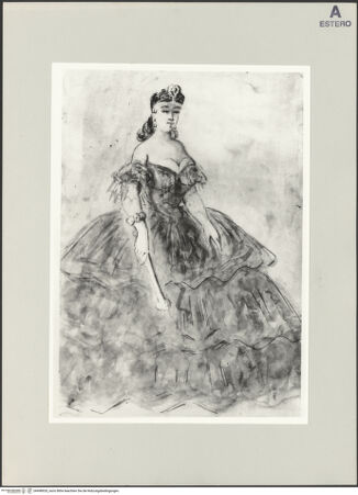 Vorderseite von Bibliotheca Hertziana [https://www.deutsche-digitale-bibliothek.de/content/lizenzen/rv-fz/] Dame in Crinoline - , bh498920_recto. Foto.