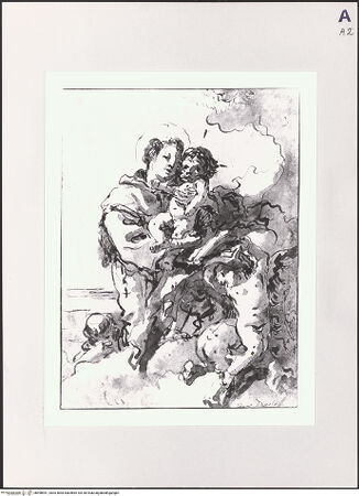 Vorderseite von Bibliotheca Hertziana [https://www.deutsche-digitale-bibliothek.de/content/lizenzen/rv-fz/] Antonius von Padua mit dem Christuskind - , bh498951_recto. Foto.