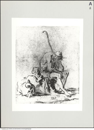 Vorderseite von Bibliotheca Hertziana [https://www.deutsche-digitale-bibliothek.de/content/lizenzen/rv-fz/] Ein ruhender Hirte - , bh498963_recto. Foto.