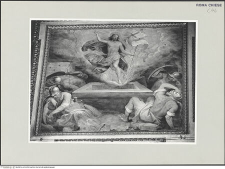 Vorderseite von Sopr. BAS ROMA [https://www.deutsche-digitale-bibliothek.de/content/lizenzen/rv-ez/] Passion Christi und Ereignisse bis zur HimmelfahrtAuferstehung - , bh499016_recto. Foto.