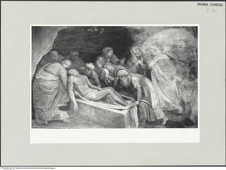 Vorderseite von Sopr. BAS ROMA [https://www.deutsche-digitale-bibliothek.de/content/lizenzen/rv-ez/] Passion Christi und Ereignisse bis zur HimmelfahrtGrablegung - , bh499021_recto. Foto.