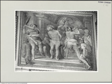 Vorderseite von Sopr. BAS ROMA [https://www.deutsche-digitale-bibliothek.de/content/lizenzen/rv-ez/] Passion Christi und Ereignisse bis zur HimmelfahrtGeißelung - , bh499025_recto. Foto.