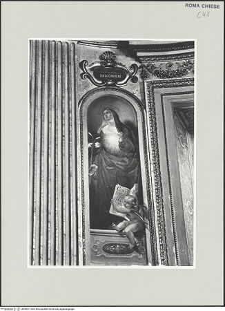 Vorderseite von Sopr. BAS ROMA [https://www.deutsche-digitale-bibliothek.de/content/lizenzen/rv-ez/] Vier HeiligeHeilige Giuliana Falconieri - , bh499027_recto. Foto.