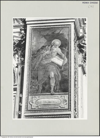 Vorderseite von Sopr. BAS ROMA [https://www.deutsche-digitale-bibliothek.de/content/lizenzen/rv-ez/] Die lateinischen KirchenväterHeiliger Hieronymus - , bh499030_recto. Foto.