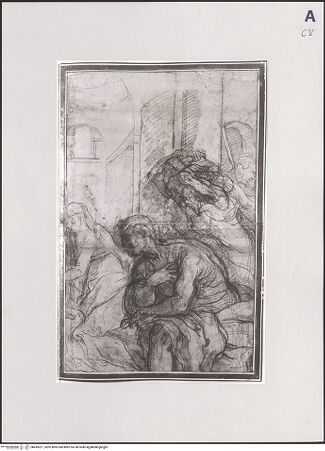 Vorderseite von Statens Konstmuseer [https://www.deutsche-digitale-bibliothek.de/content/lizenzen/rv-ez/] Rechter Teil einer "Anbetung der Hirten" - , bh499221_recto. Foto.