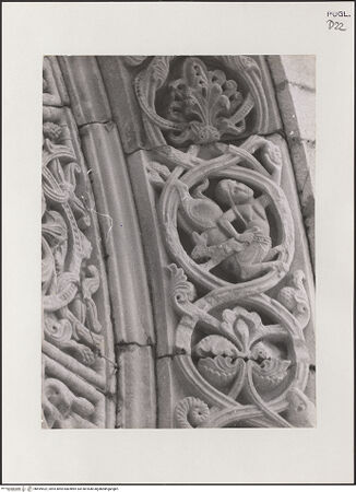 Vorderseite von unbekannt [https://www.deutsche-digitale-bibliothek.de/content/lizenzen/rv-fz/] HauptportalArchivolten mit Tieren und fantastischen Kreaturen - Rechte Seite, Detail, bh499422_recto. Foto.