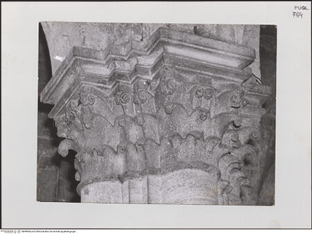 Vorderseite von unbekannt [https://www.deutsche-digitale-bibliothek.de/content/lizenzen/rv-fz/] KapitelleKapitell - Setenansicht, bh499434_recto. Foto.