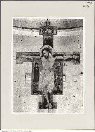 Vorderseite von Sigismondi, Roberto [https://www.deutsche-digitale-bibliothek.de/content/lizenzen/rv-fz/] Bemaltes Kruzifix und Croce Dipinta - Gesamtansicht, bh499817_recto. Foto: Sigismondi, Roberto.