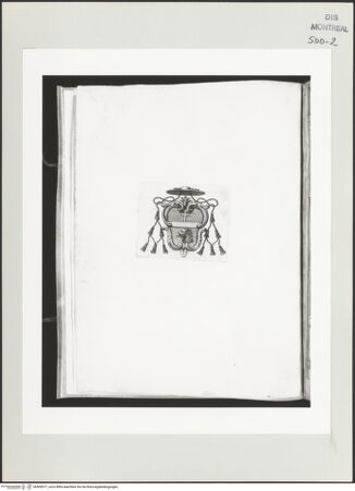 Vorderseite von Centre Canadien d'Architecture [https://www.deutsche-digitale-bibliothek.de/content/lizenzen/rv-ez/] Berrettini, Pietro, studi d'architettura e disegni originaliKardinalswappen - , bh500577_recto. Foto.