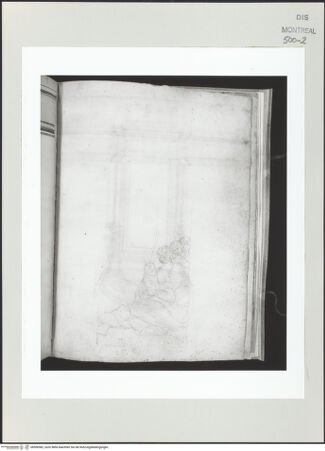 Vorderseite von Centre Canadien d'Architecture [https://www.deutsche-digitale-bibliothek.de/content/lizenzen/rv-ez/] Berrettini, Pietro, studi d'architettura e disegni originaliDetail von Raphaels Messe von Bolsena - , bh500582_recto. Foto.