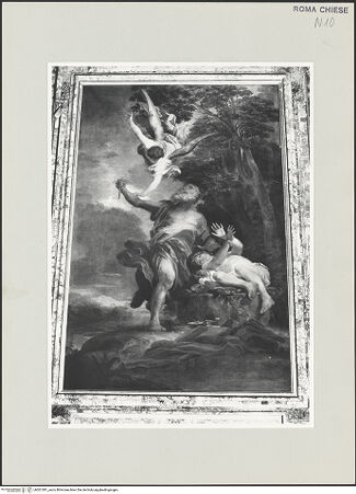 Vorderseite von Sopr. BAS ROMA [https://www.deutsche-digitale-bibliothek.de/content/lizenzen/rv-ez/] Opferung Isaaks - , bh501381_recto. Foto.