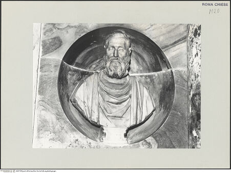 Vorderseite von Sopr. BAS ROMA [https://www.deutsche-digitale-bibliothek.de/content/lizenzen/rv-ez/] Büste des Antonio Frangipane (gestorben 1546) - , bh501385_recto. Foto.