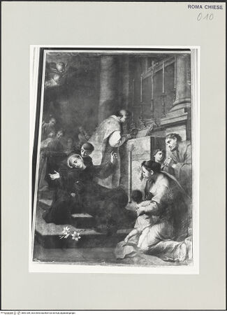 Vorderseite von Sopr. BAS ROMA [https://www.deutsche-digitale-bibliothek.de/content/lizenzen/rv-ez/] Ekstase des Seligen Gioacchino Piccolomini - , bh501389_recto. Foto.