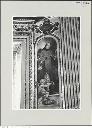 Vorderseite von Sopr. BAS ROMA [https://www.deutsche-digitale-bibliothek.de/content/lizenzen/rv-ez/] Vier HeiligeHeiliger Filippo Benizzi - , bh501400_recto. Foto.