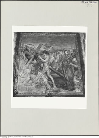 Vorderseite von Sopr. BAS ROMA [https://www.deutsche-digitale-bibliothek.de/content/lizenzen/rv-ez/] Szenen der Passion ChristiKreuztragung - , bh501403_recto. Foto.