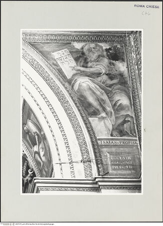 Vorderseite von Sopr. BAS ROMA [https://www.deutsche-digitale-bibliothek.de/content/lizenzen/rv-ez/] Zwei ProphetenIsaiah - , bh501412_recto. Foto.