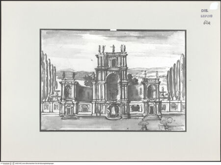 Vorderseite von Museum der bildenden Künste [https://www.deutsche-digitale-bibliothek.de/content/lizenzen/rv-ez/] Architekturskizze - , bh501492_recto. Foto.