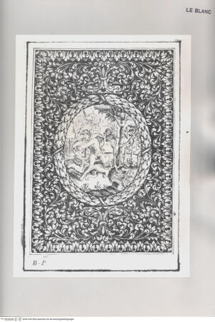 Vorderseite von Istituto per la Grafica [http://creativecommons.org/publicdomain/mark/1.0/] Vorlagen für GoldschmiedearbeitenModell für ein Schmuckstück mit mythologischer Szene umrahmt von Pflanzenornamenten - , bh501695. Foto.