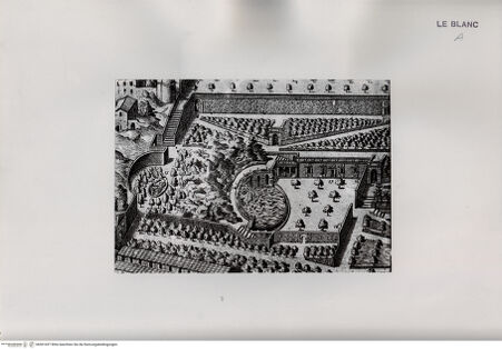 Vorderseite von Bibliotheca Hertziana [http://creativecommons.org/publicdomain/mark/1.0/] Villa d'Este, Tivoli - Detail rechts, bh501697. Foto: Lamb, Carl.