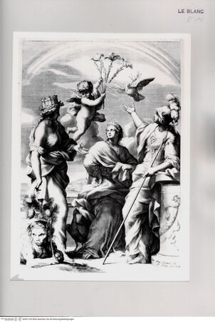 Vorderseite von Istituto Nazionale per la Grafica [http://creativecommons.org/publicdomain/mark/1.0/] Apotheose der Familie Pamphili mit Cybele, Juno und Minerva - , bh501763. Foto.