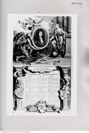 Vorderseite von Istituto Nazionale per la Grafica [http://creativecommons.org/publicdomain/mark/1.0/] These Paul Pellots mit dem Bildnis Colberts, getragen von der Zeit - , bh501774. Foto.