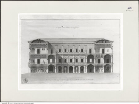 Vorderseite von Bibliothèque Municipale, Service Photographique [https://www.deutsche-digitale-bibliothek.de/content/lizenzen/rv-ez/] Examen des édifices de RomeNr. 4: Schnitt des Palazzo Farnese - , bh502237_recto. Foto.