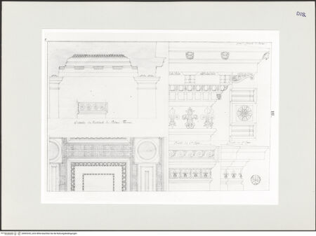 Vorderseite von Bibliothèque Municipale, Service Photographique [https://www.deutsche-digitale-bibliothek.de/content/lizenzen/rv-ez/] Examen des édifices de RomeNr. 5: Detailstudien des Vestibüls - , bh502243_recto. Foto.