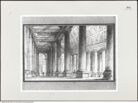 Vorderseite von Bibliothèque Municipale, Service Photographique [https://www.deutsche-digitale-bibliothek.de/content/lizenzen/rv-ez/] Examen des édifices de RomeNr. 6: Innenansicht des Palazzo Farnese - , bh502245_recto. Foto.