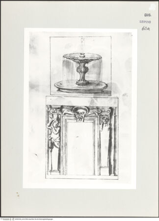 Vorderseite von Museum der bildenden Künste [https://www.deutsche-digitale-bibliothek.de/content/lizenzen/rv-ez/] Brunnen und Wanddekoration - , bh502344_recto. Foto.