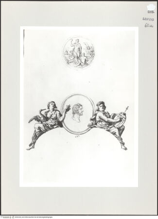 Vorderseite von Museum der bildenden Künste [https://www.deutsche-digitale-bibliothek.de/content/lizenzen/rv-ez/] Zwei Entwürfe für Medaillons - , bh502349_recto. Foto.