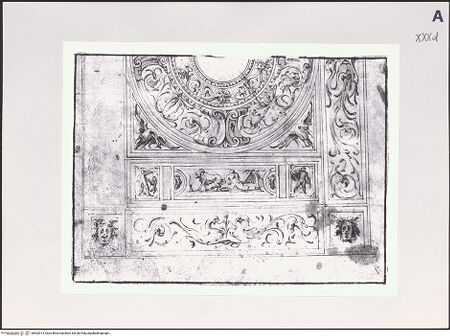 Vorderseite von Réunion des Musées Nationaux [https://www.deutsche-digitale-bibliothek.de/content/lizenzen/rv-ez/] Studie einer Deckendekoration - , bh502913_recto. Foto.