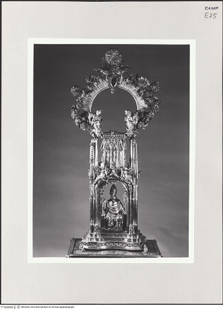 Vorderseite von Pedicini, Luciano [https://www.deutsche-digitale-bibliothek.de/content/lizenzen/rv-ez/] Reliquienmonstranz für die Ampulle mit dem Blut des heiligen Gennaro - Gesamtansicht, bh503982_recto. Foto: Pedicini, Luciano.