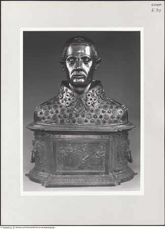 Vorderseite von Pedicini, Luciano [https://www.deutsche-digitale-bibliothek.de/content/lizenzen/rv-ez/] Büstenreliquiar des heiligen Januarius (Gennaro) - Gesamtansicht, bh503983_recto. Foto: Pedicini, Luciano.