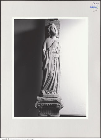 Vorderseite von Pedicini, Luciano [https://www.deutsche-digitale-bibliothek.de/content/lizenzen/rv-ez/] Reste eines Ziboriums - Fragment mit Engel der Verkündigung, bh503986_recto. Foto: Pedicini, Luciano.