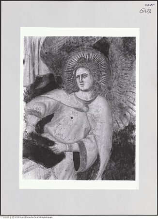 Vorderseite von Pedicini, Luciano [https://www.deutsche-digitale-bibliothek.de/content/lizenzen/rv-ez/] Jüngstes GerichtMittlere Wand: Auferstehung der Toten - Engel mit Mantel vor dem Altar, bh504024_recto. Foto: Pedicini, Luciano.