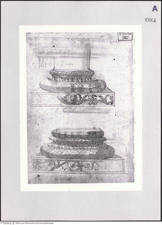 Vorderseite von Réunion des Musées Nationaux [https://www.deutsche-digitale-bibliothek.de/content/lizenzen/rv-ez/] Studie zweier Basen - , bh504218_recto. Foto.