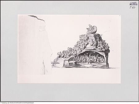 Vorderseite von Sopr. BAS NA [https://www.deutsche-digitale-bibliothek.de/content/lizenzen/rv-ez/] Allegorischer Triumphwagen - Gesamtansicht, bh504606_recto. Foto.