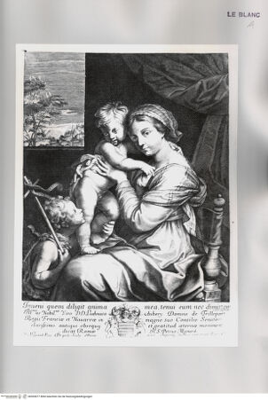 Vorderseite von Istituto Nazionale per la Grafica [http://creativecommons.org/publicdomain/mark/1.0/] Maria mit dem Jesuskind und dem Johannesknaben - , bh505077. Foto.