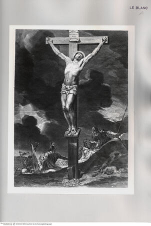 Vorderseite von Istituto Nazionale per la Grafica [http://creativecommons.org/publicdomain/mark/1.0/] Christus am Kreuz, darunter die Soldaten mit Maria und Johannes - , bh505083. Foto.