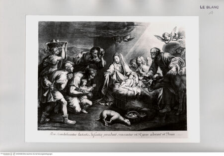 Vorderseite von Istituto Nazionale per la Grafica [http://creativecommons.org/publicdomain/mark/1.0/] Die Anbetung der Hirten - , bh505088. Foto.