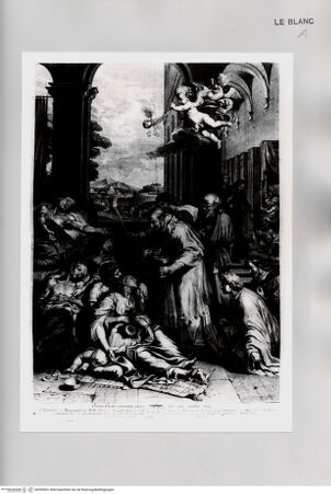 Vorderseite von Istituto Nazionale per la Grafica [http://creativecommons.org/publicdomain/mark/1.0/] Der heilige Karl Borromäus gibt den Pestkranken die Kommunion - , bh505091. Foto.