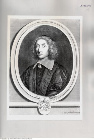 Vorderseite von Istituto Nazionale per la Grafica [http://creativecommons.org/publicdomain/mark/1.0/] Marillac in Ovalrahmung mit Wappen - , bh505103. Foto.