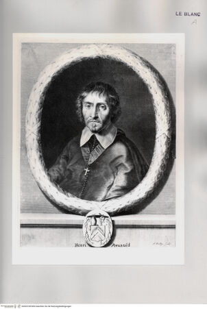 Vorderseite von Istituto Nazionale per la Grafica [http://creativecommons.org/publicdomain/mark/1.0/] Bildnis des Henri Arnauld, Bischof von Angers - , bh505108. Foto.
